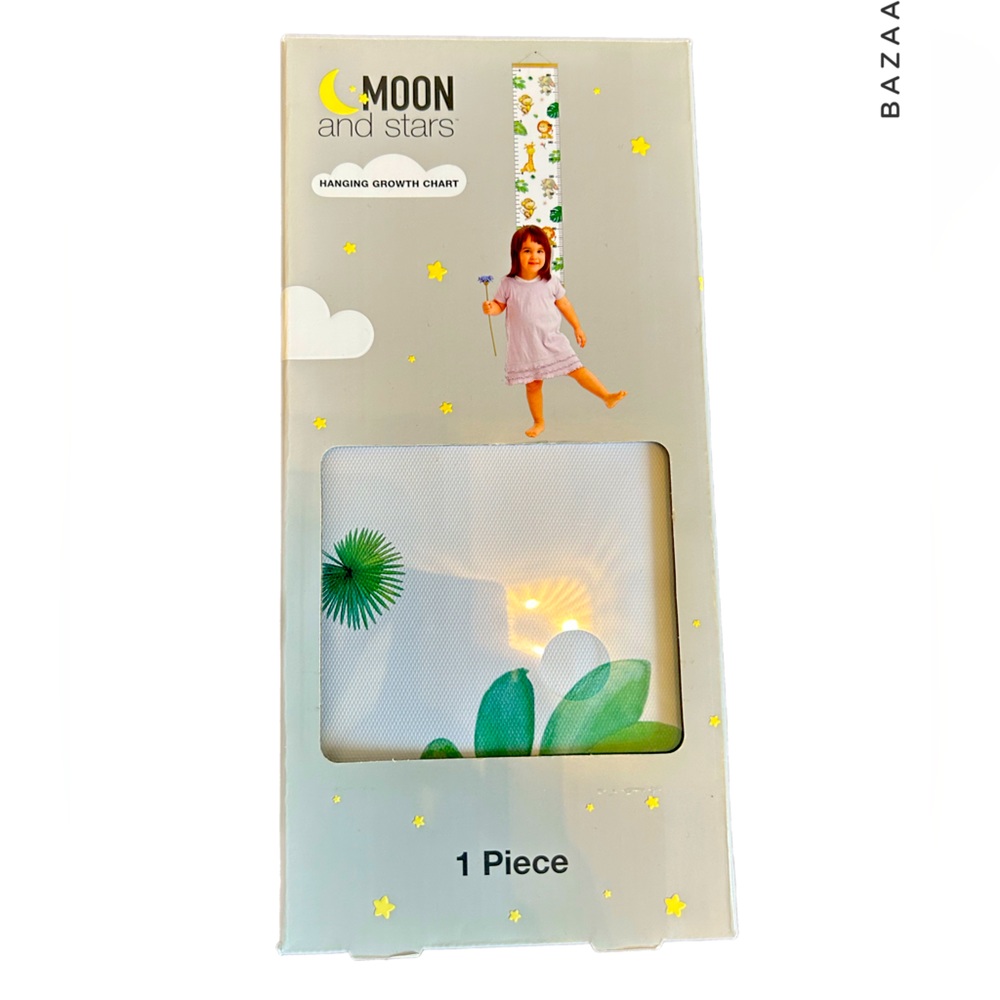 🌸 Child wall hanging Growth chart animals safari room decor